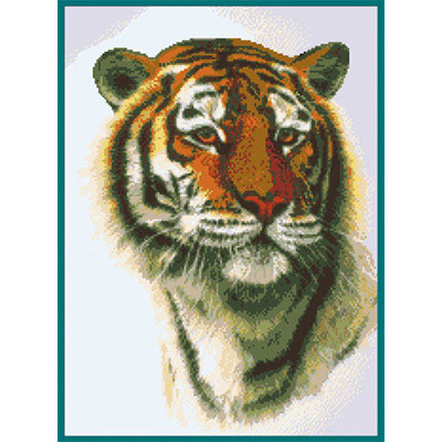 165х225кл Схема для вышивания цв. А3 ДК-130 "Тигр" Santreyd 