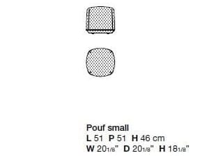 Ткань пуф Kristalia Brioni ARCH-00129367 - Вид №5