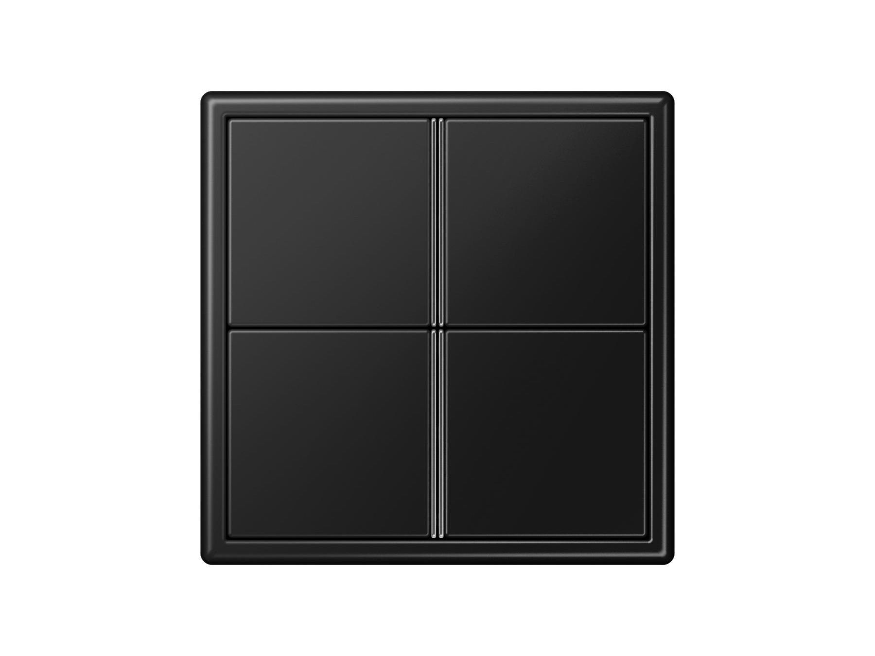 Матовый графит черный четырехъядерный переключатель F40 JUNG черный матовый графит ARCH-00109844 - Вид №1