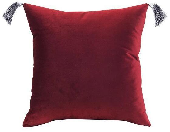 90330344 Декоративная подушка Velvet бордо, 45x45 см STLM-0187383 EDELSON