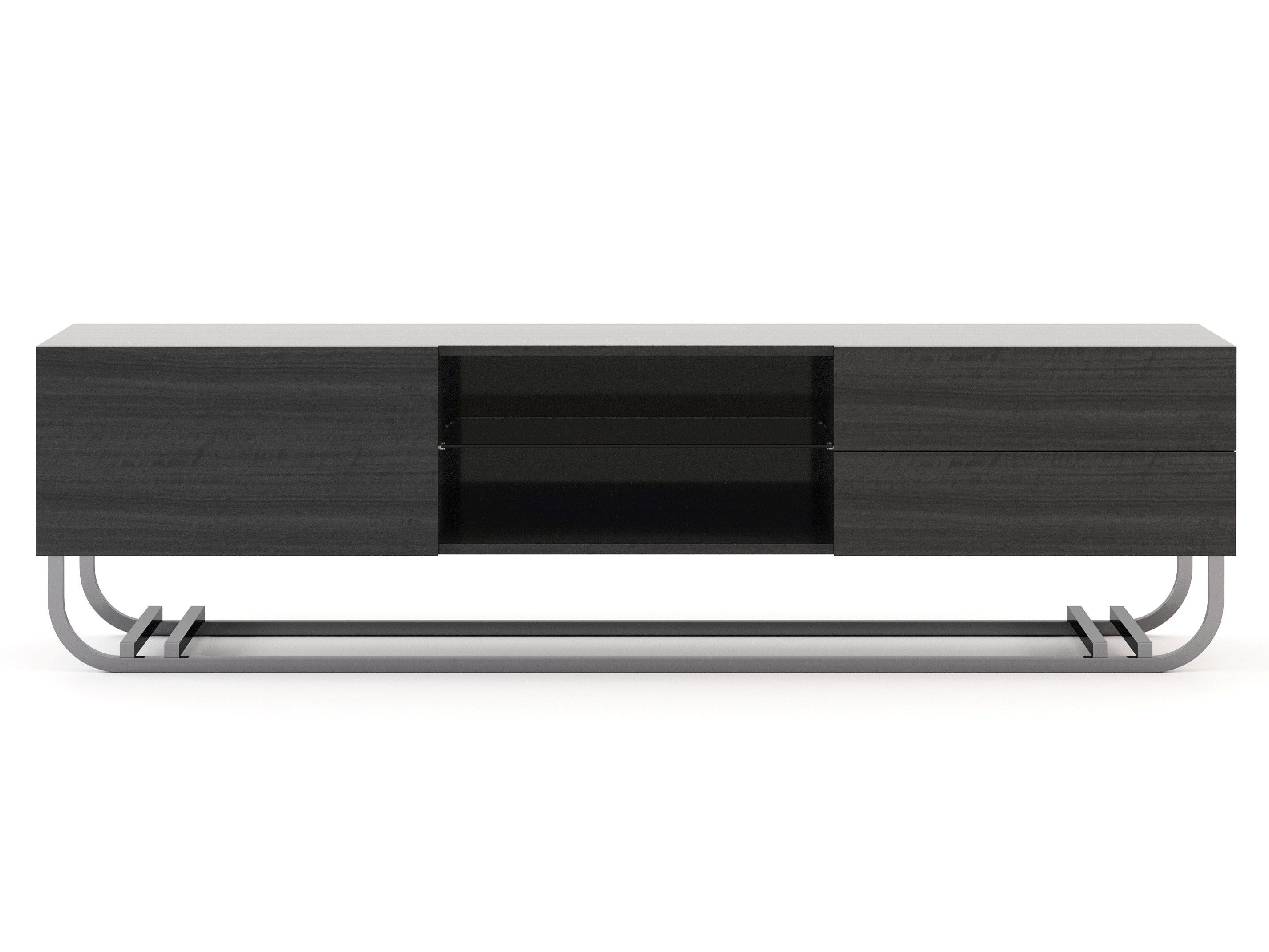 Шкаф для телевизора из шпона с распашными дверцами Stylish Club His &amp ARCH-00114459 - Вид №7