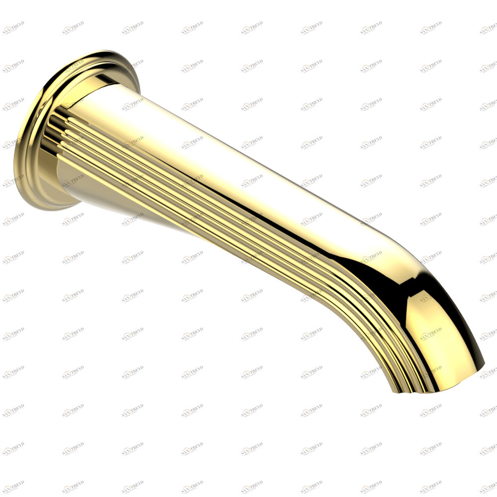 A8S-22SG Излив для ванны встраиваемый в стену - СУПЕР ГОЛИАФ Thg-paris Vogue с лазуритом Золото A8S 22SG CAT.F