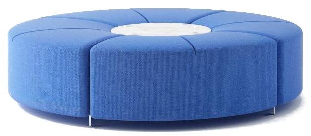 ACTIU Круглая скамья из ткани без спинки Bend sun-id-1366041 - Вид №1