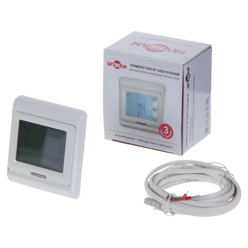 Электронный терморегулятор Skybeam M9 для системы теплый пол 18859577 STLM-1522857 - Вид №1