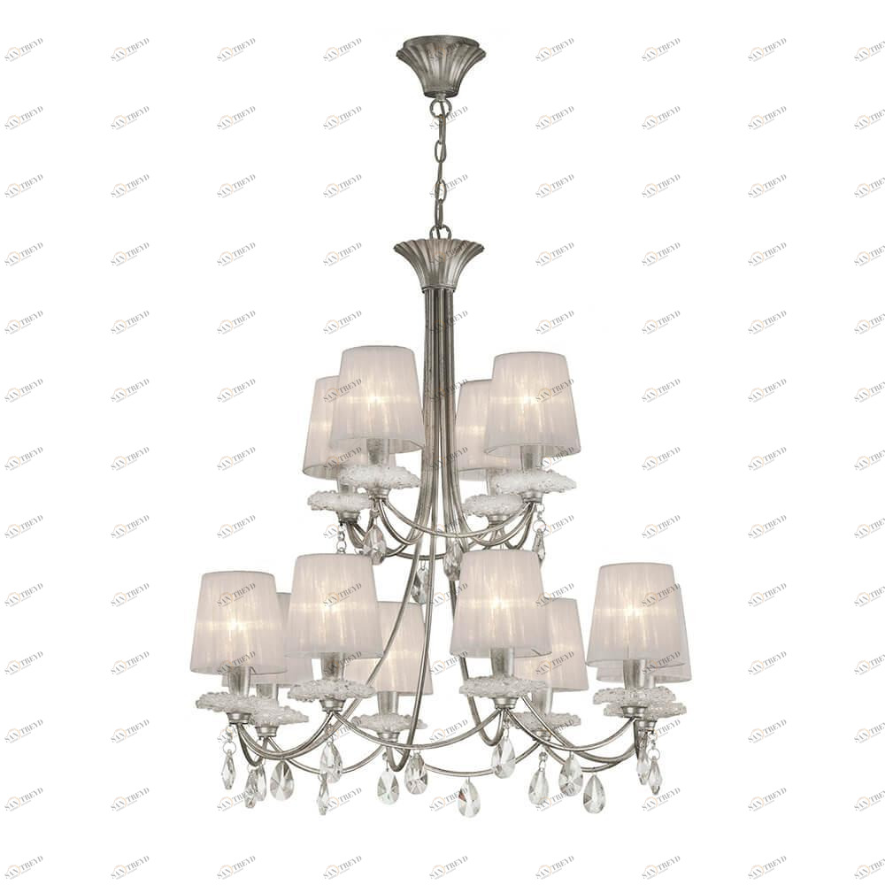 Подвесная люстра Mantra Sophie 6300 MANTRA ДИЗАЙНЕРСКИЕ, SOPHIE, ДВУХЪЯРУСНЫЕ 137943 Белый 