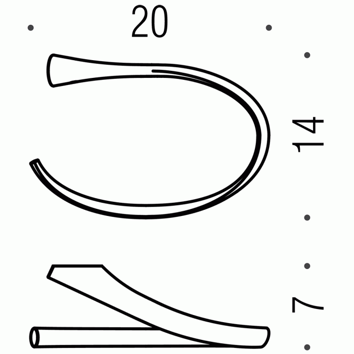 B2831 Полотенцедержатель-кольцо COLOMBO LAND Colombo Design - Вид №2