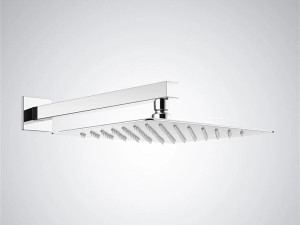 Квадратная душевая головка из нержавеющей стали с кронштейном