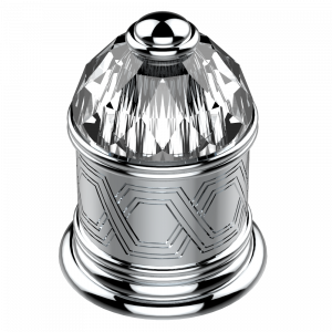 U4F-50/4/VG Переключатель набортный 2 входа 3/4", один выход 3/4"и один выход 1x1/2" Thg-paris Duomo с хрусталём Хром