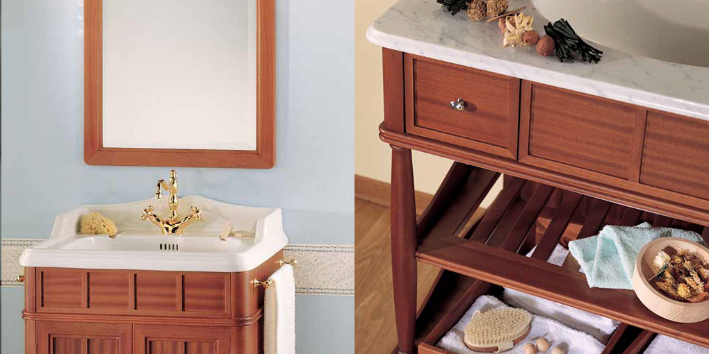 Комплект мебели для ванной комнаты Comp.n.9 Eurodesign Green & Roses Green Roses COMPN9 - Вид №1