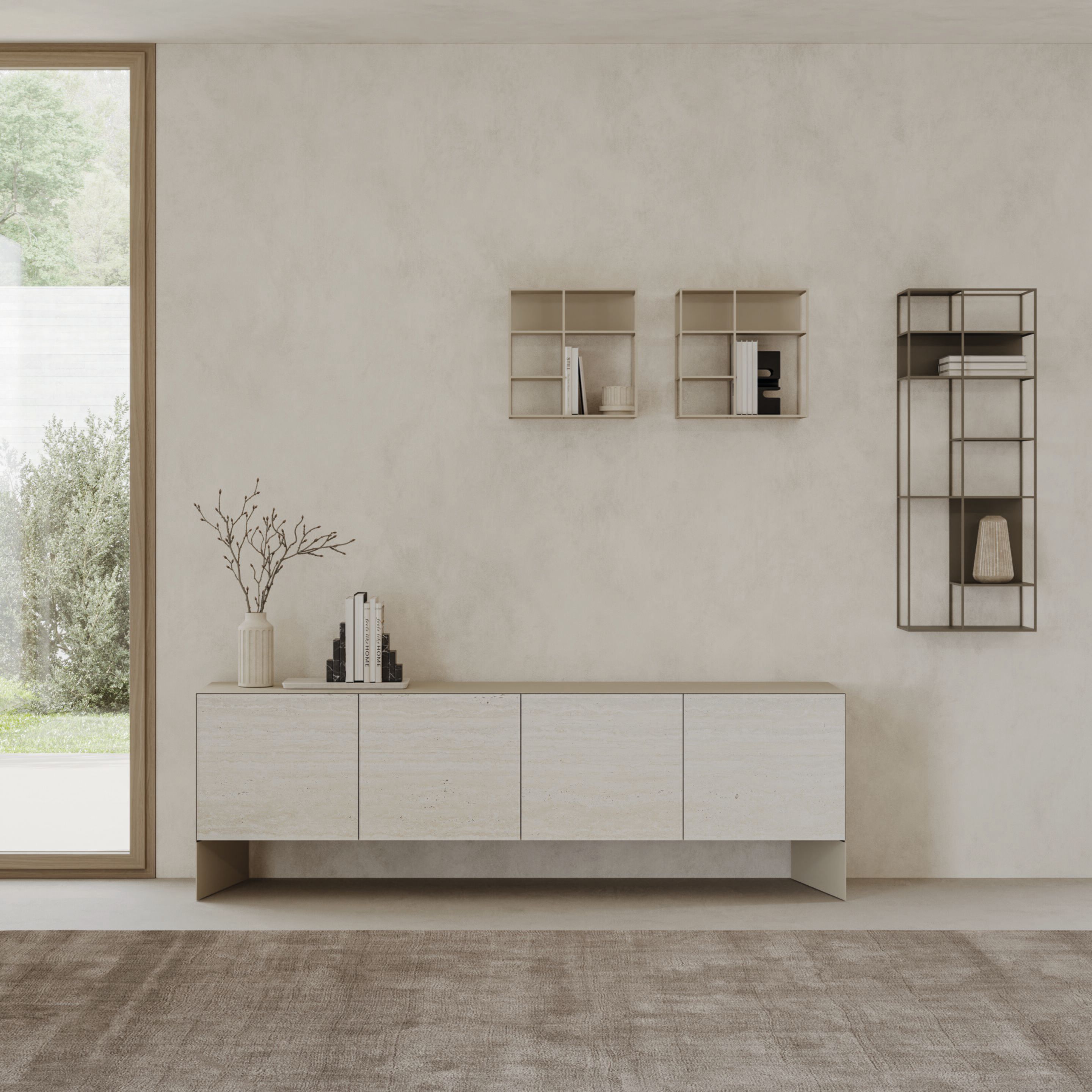 Книжный шкаф из металла Ronda Design Levia ARCH-00063653 - Вид №2