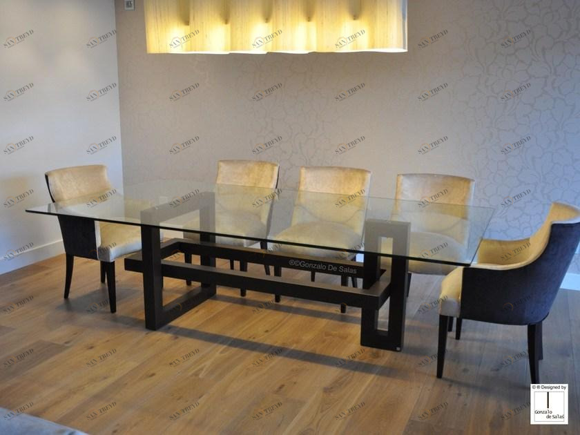 Gonzalo De Salas Прямоугольный обеденный стол из стекла Ios sun-id-1403036