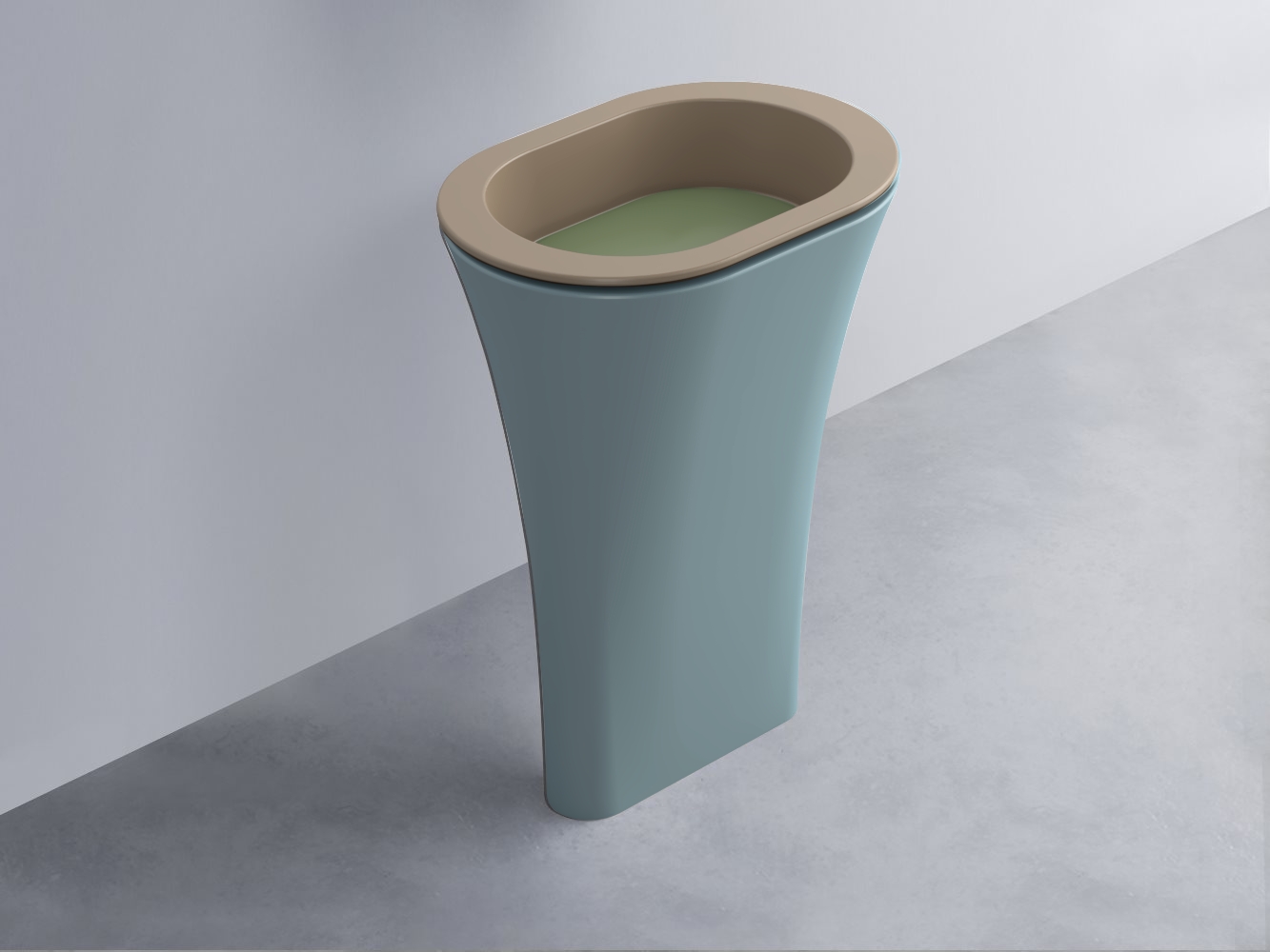 AMLA65-AN+AMPILO-AG+AMCOLO-PL Раковина Amedeo Ovale отдельностоящая cielo Enjoy + Amedeo Ceramica Cielo