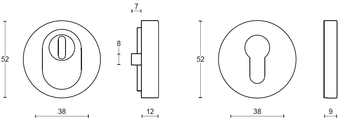 Formani Круглая накладка безопасности из нержавеющей стали Arc 1502sr06inxx0 - Вид №1