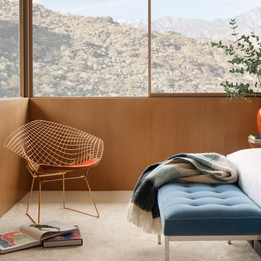 KNOLL Стальное кресло со встроенной подушкой Bertoia sun-id-1485709 - Вид №6
