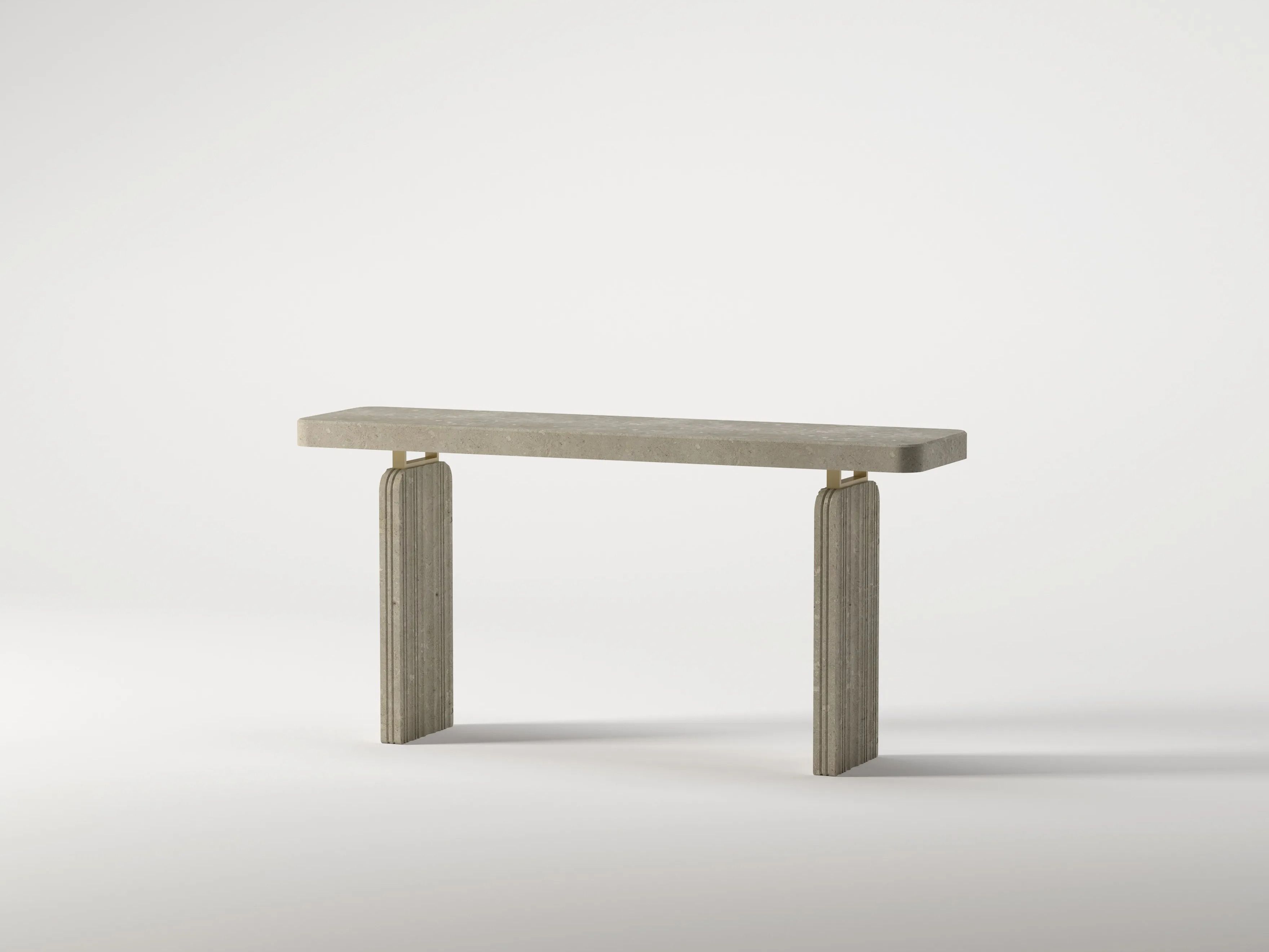 Прямоугольная консоль из травертина Davani Purity ARCH-00072508 - Вид №21