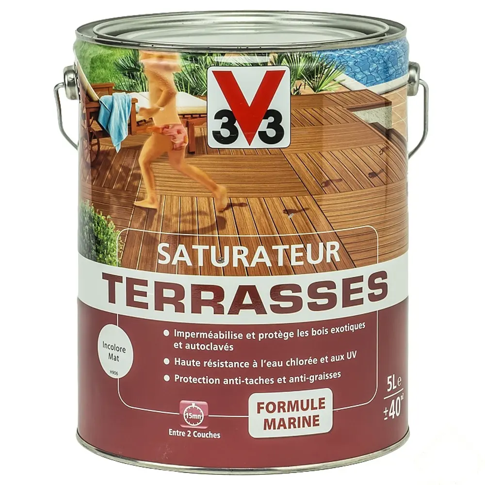 Масло для террас V33 прозрачный 5 л STLM-2131973