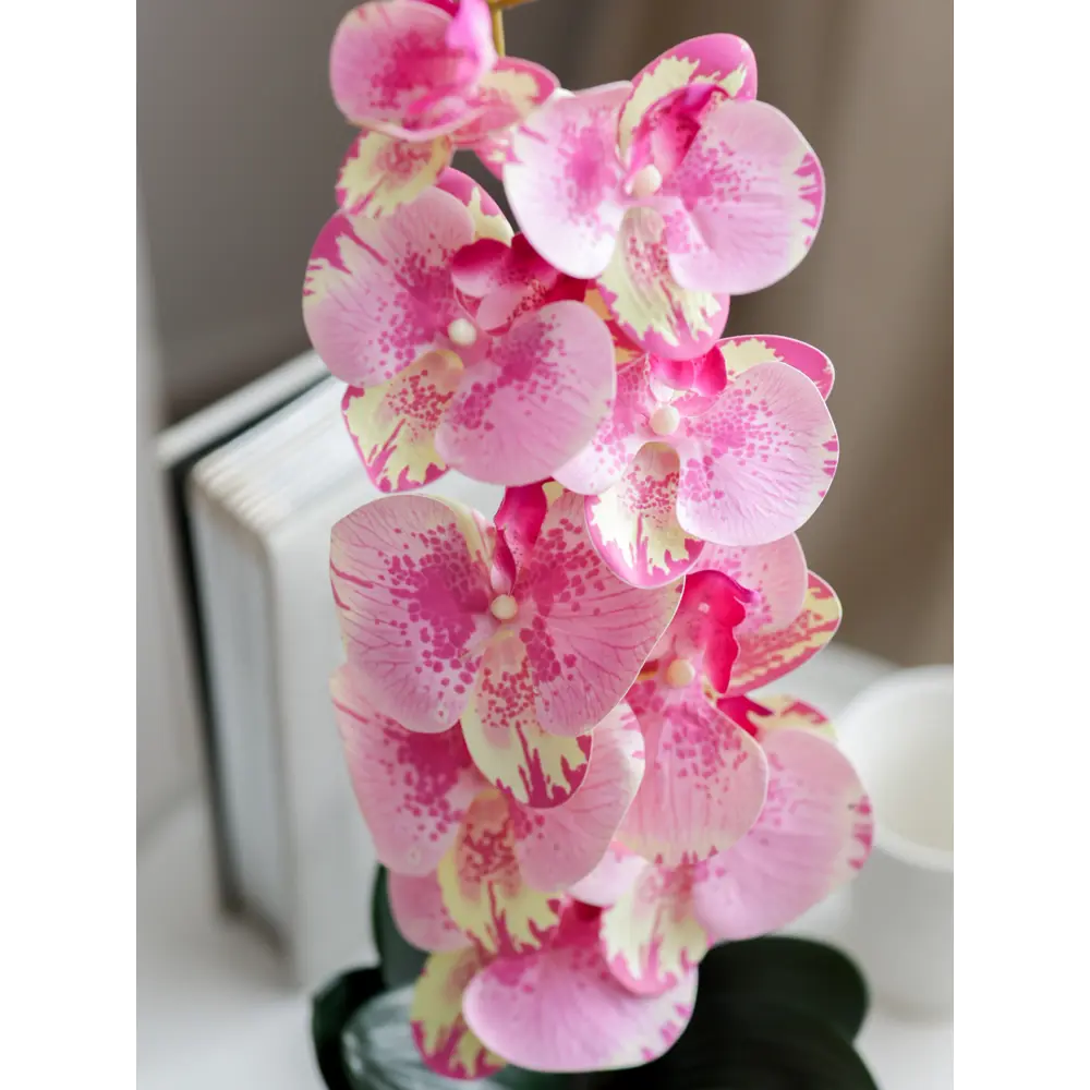 89356245 Искусственное растение в горшке орхидея h50 см цвет розовый STLM-0953816 Santreyd  - Вид №5
