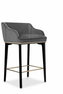 LUXXU Высокий табурет с обивкой из бархата Saboteur