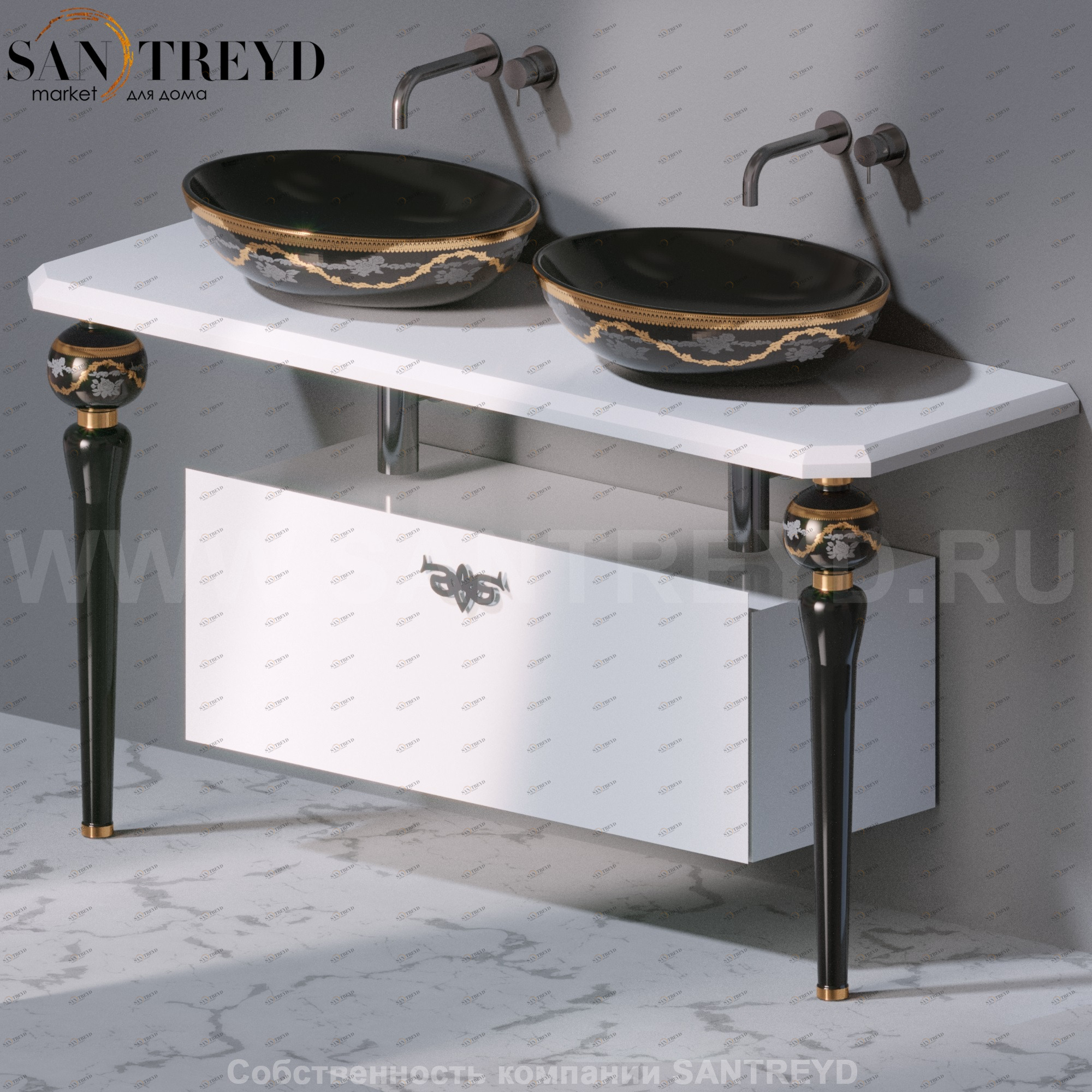 AeT ITALIA Deco Тумба CASSETTIERA белая C276L100..100 C276L100.100