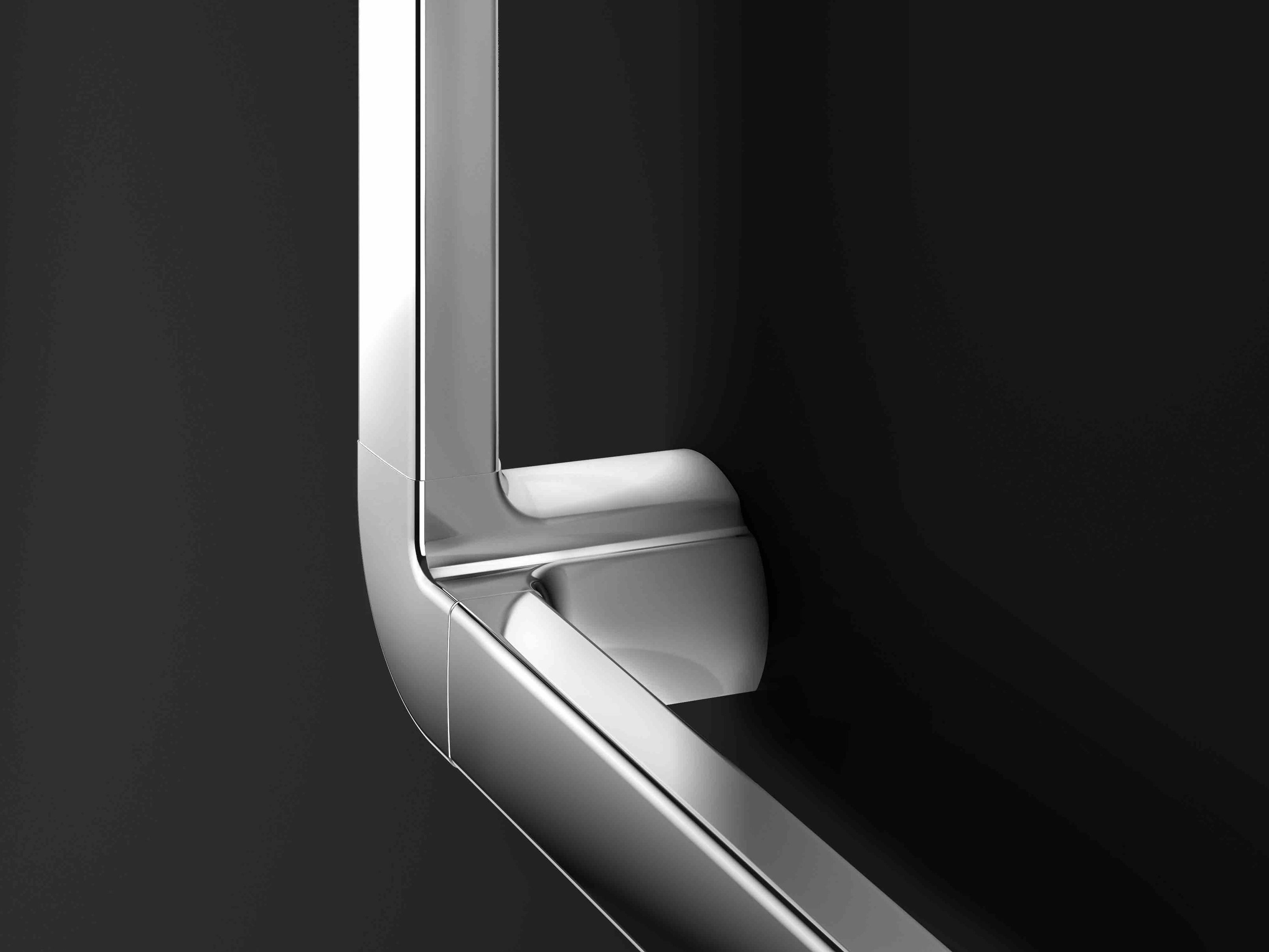 Алюминиевая ручка для ванной комнаты для душа Provex Industrie 500 ARCH-00080711 - Вид №4