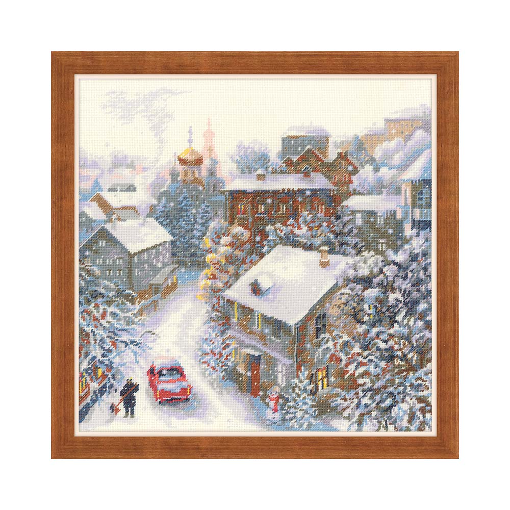 1678 Набор для вышивания Снежная зима 30 х 30 см RIOLIS Сотвори Сама 