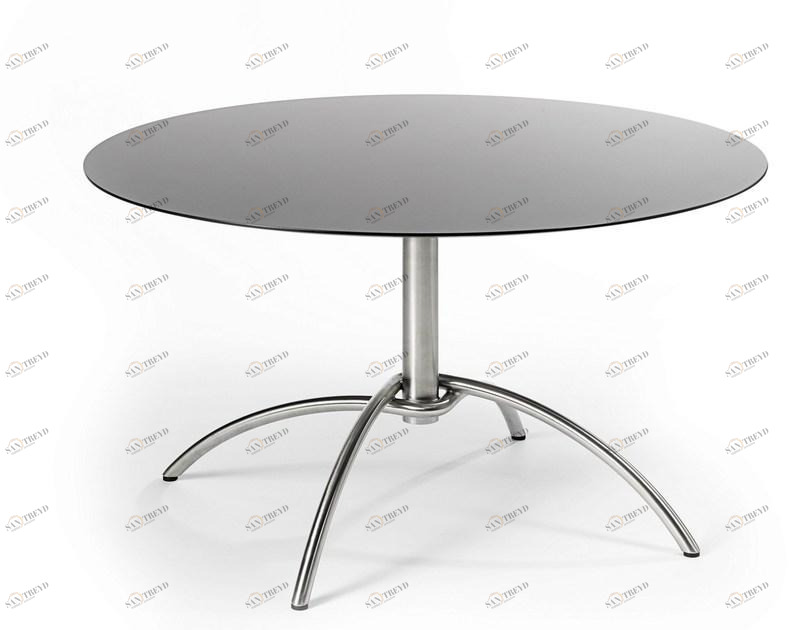 FISCHER MÖBEL Стол складной круглый с основанием 4 звезды Taku sun-id-1495029