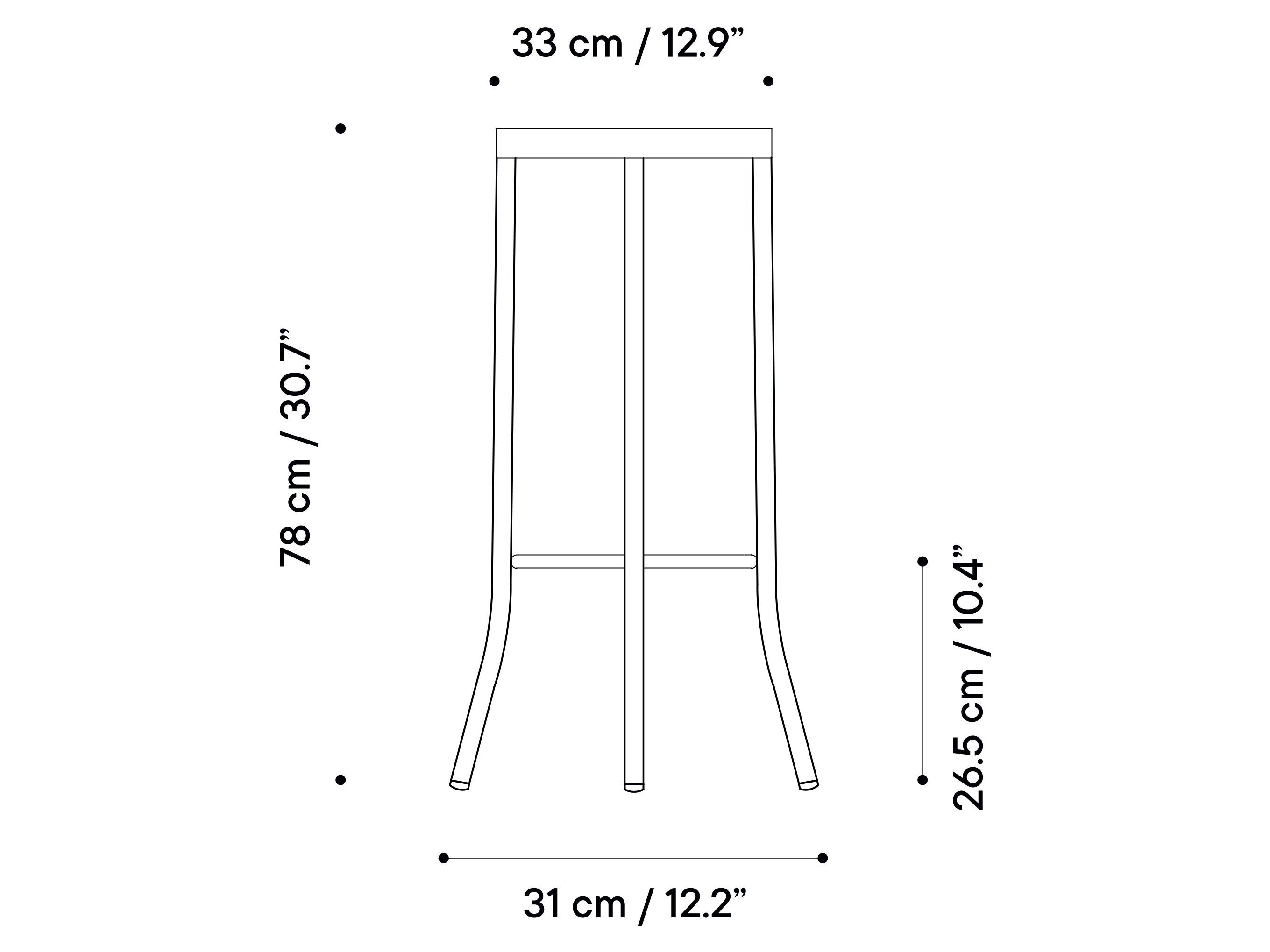 Стальной высокий садовый стул iSimar Puerto ARCH-00026136