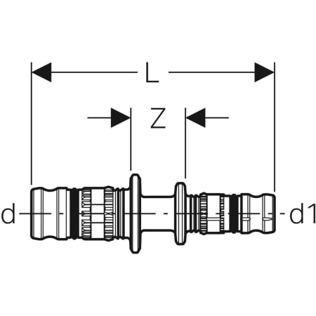 627.653.00.5 Переход Geberit Mepla Geberit  - Вид №2