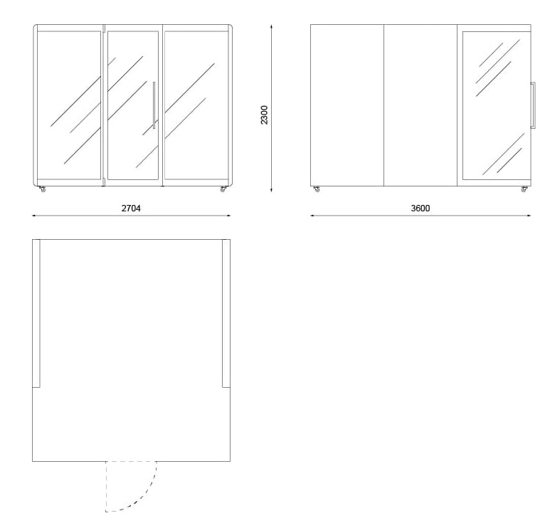 Многосторонняя акустическая офисная кабина Askia Kameleon ARCH-00095859 - Вид №3