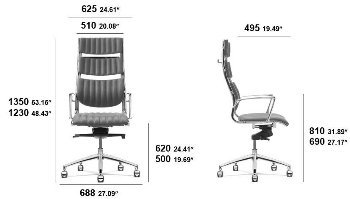 Кожаное вращающееся офисное кресло SITIA Гавана ARCH-00069827 - Вид №5