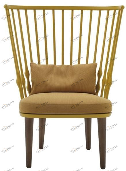 Andreu World Кресло из бука с высокой спинкой Nub Bu1440