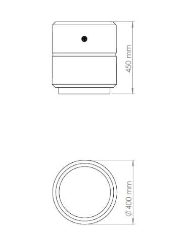 Круглый бетонный плантатор ENCHO ENCHEV - ETE 20 ARCH-00046029 - Вид №7