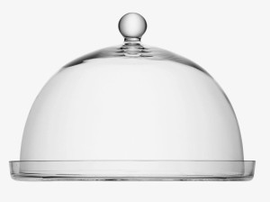 Крышка из дутого стекла с пластиной-Ø33cm