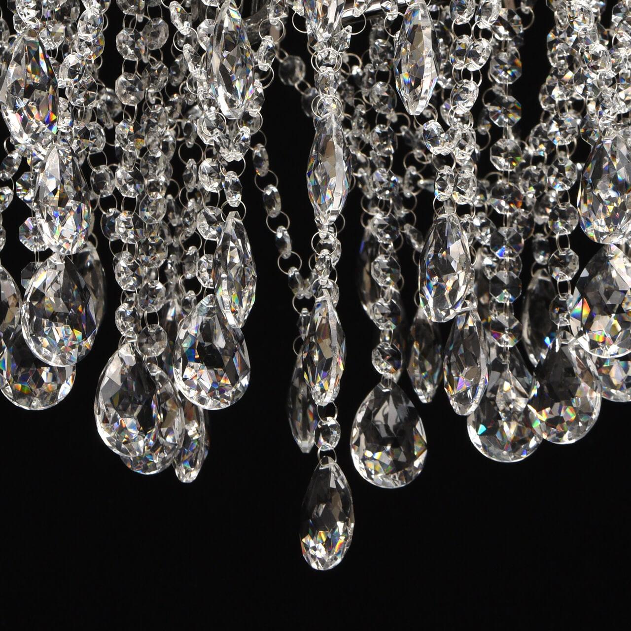 Потолочная люстра MW-Light Бриз 464018809 MW-LIGHT ДИЗАЙНЕРСКИЕ, БРИЗ 220044 Хром  - Вид №1