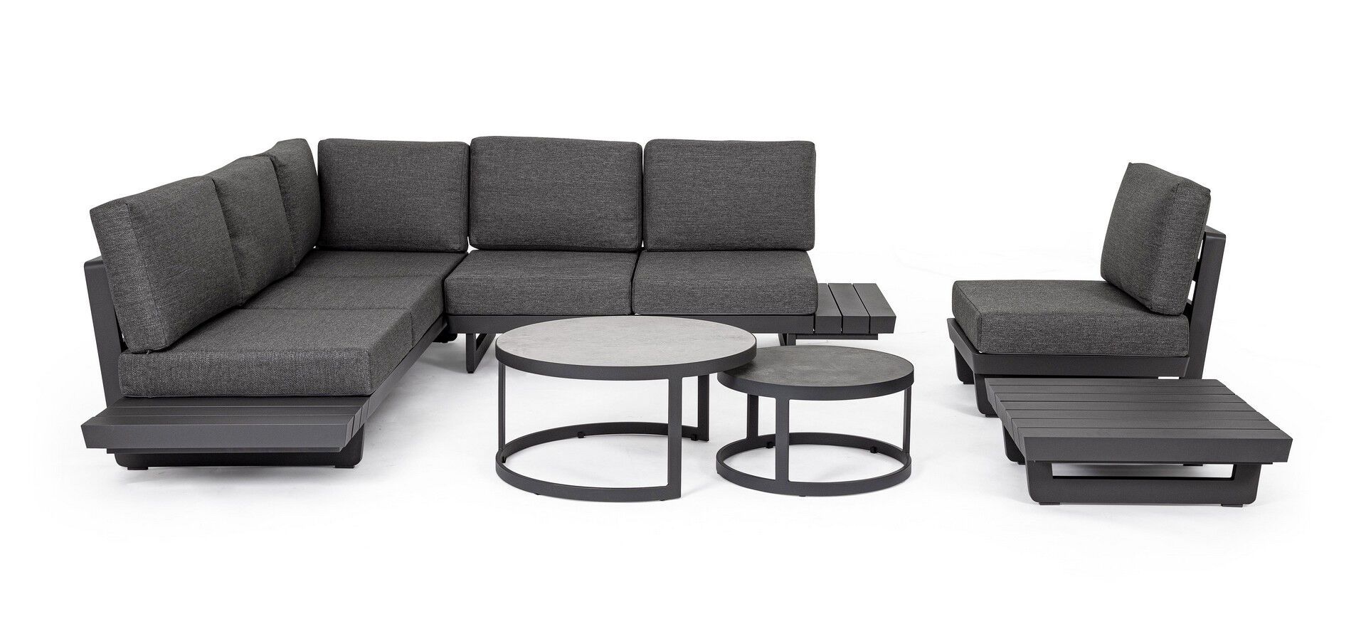 Угловой садовый диван из ткани BIZZOTTO Infinity ARCH-00091397 - Вид №37