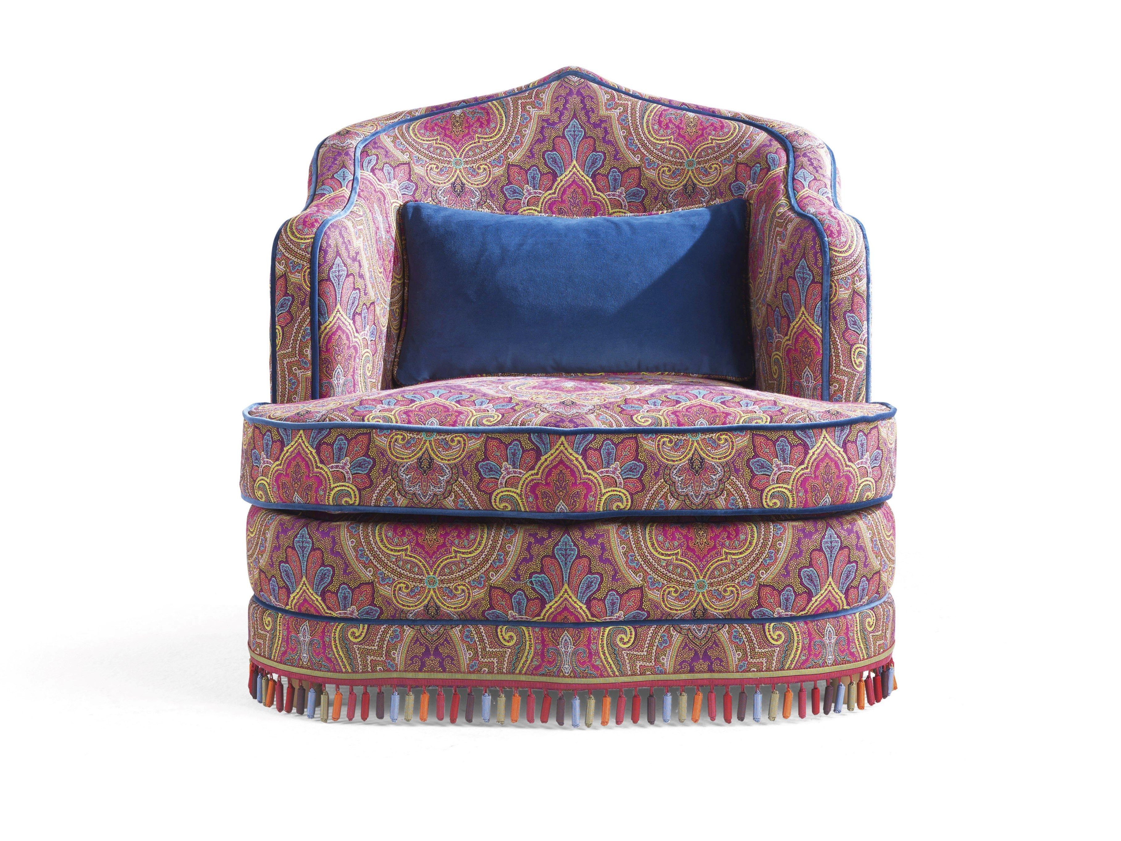 Тканевое кресло с подлокотниками ETRO Home Interiors Amina ARCH-00068397