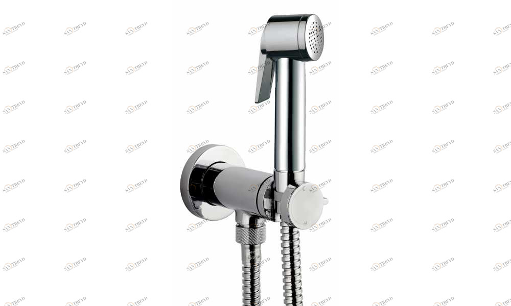 E37011 Гигиеническая лейка PALOMA FLAT MIXER SET BOSSINI 