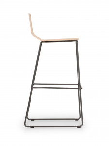 MA 7505 High stool with steel sled base True Design Marina