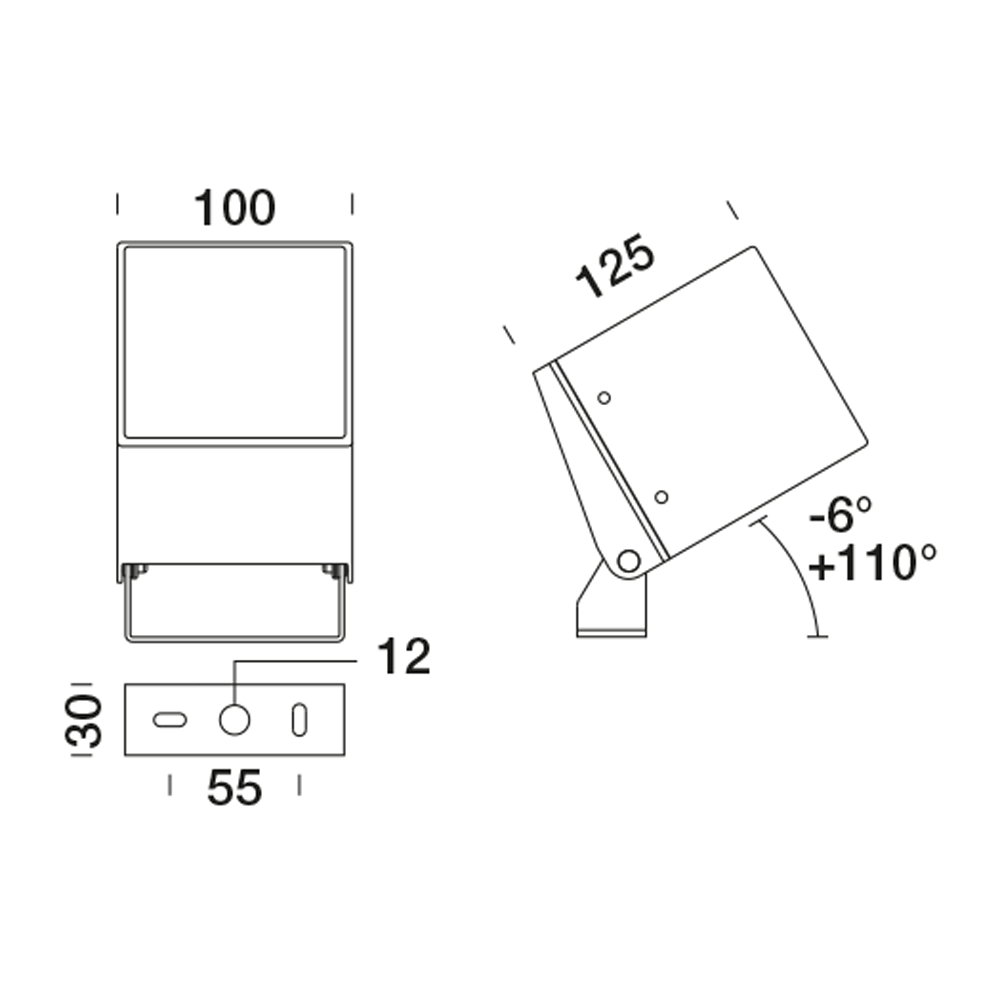 1013615 Проектор Platek MINI ONE Proiettore  MINI ONE Floodlight - 1 LED 3000K diffuse  - Вид №6