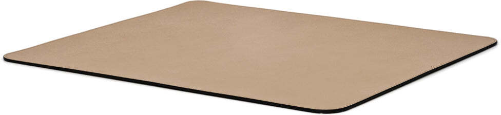 Прямоугольная подставка для столовых приборов с закругленными углами - 50x40 см / зернистая кожа_черный