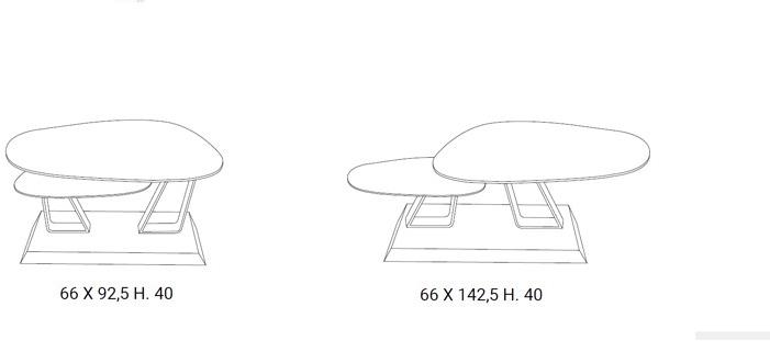Ozzio Italia Низкий хрустальный стол  T056  - Вид №8
