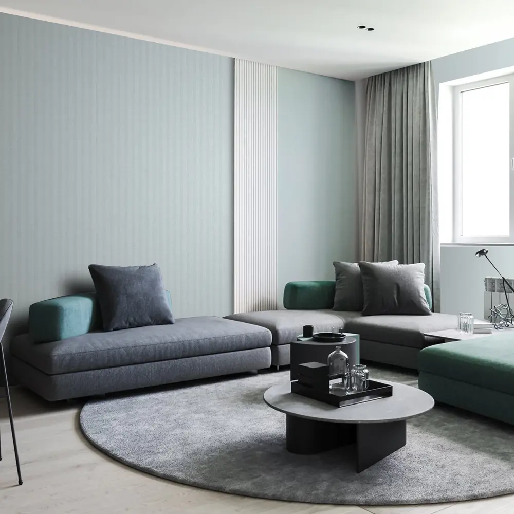 Erismann Firuze — флизелиновые обои голубого цвета для стильного интерьера 89365208 Harris STLM-0815252 - Вид №4