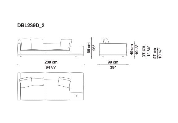 Кожаный диван B&B Italia док ARCH-00106863 - Вид №150