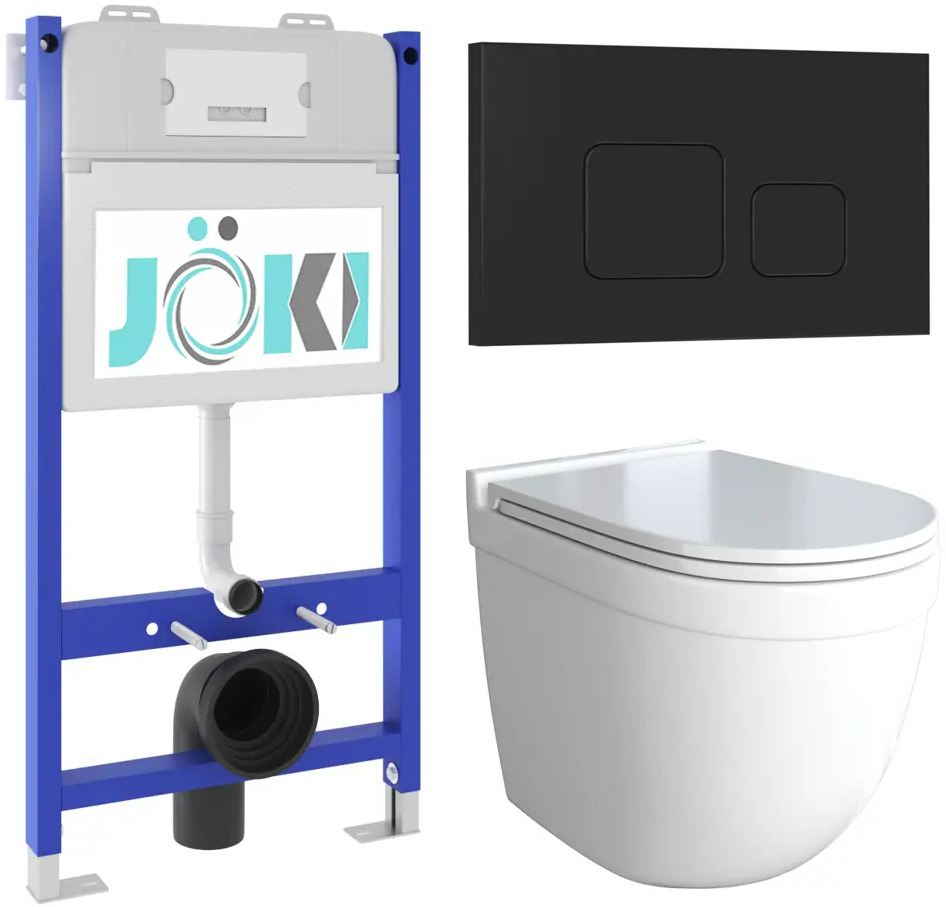 91736704 Комплект инсталляция с унитазом Joki JKS601033702BM цвет белый STLM-0996673