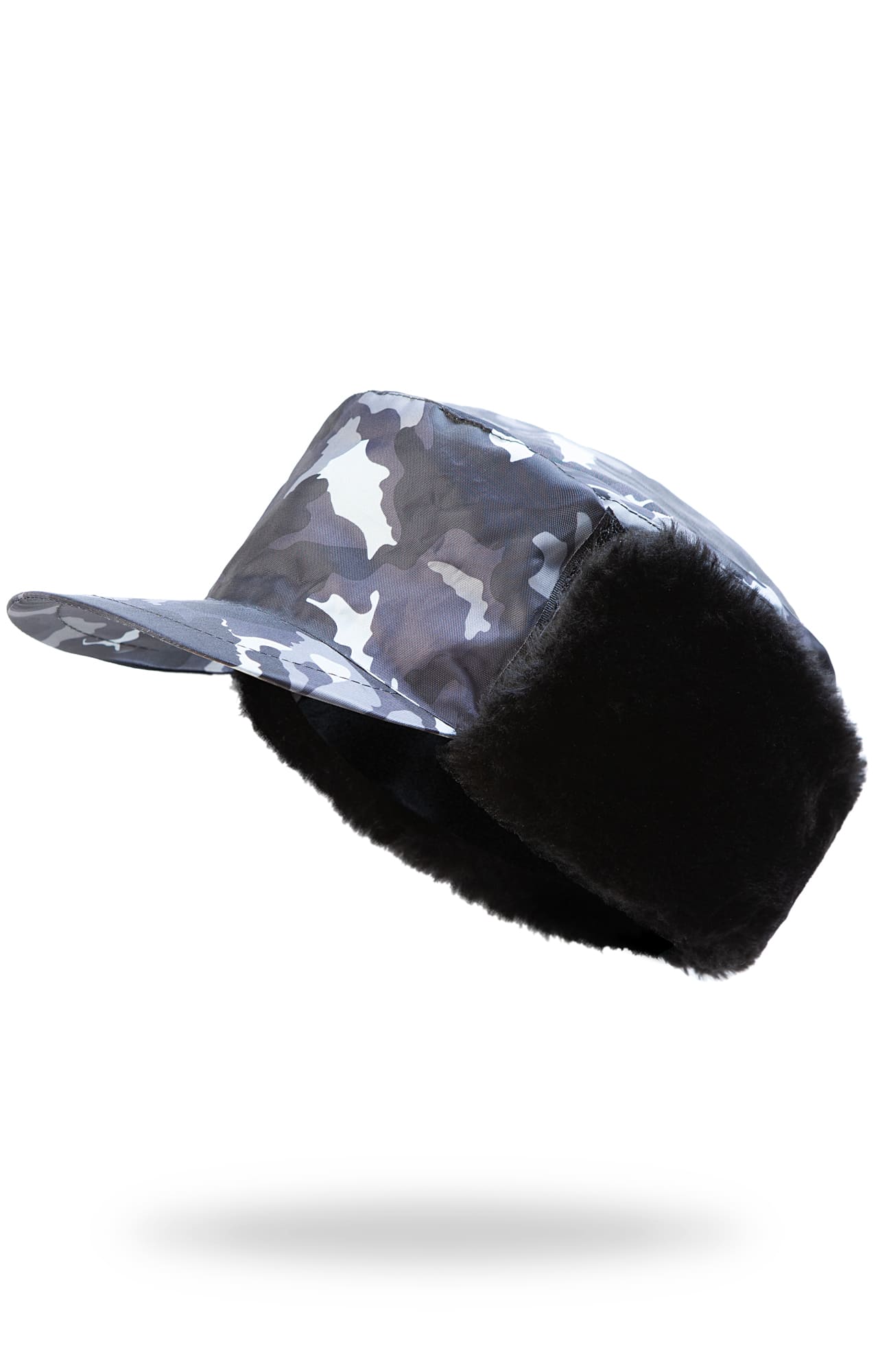 61449 Кепи "Охранник" зимнее цвет камуфляж серый  Головные уборы  размер 56 Спецодежда 