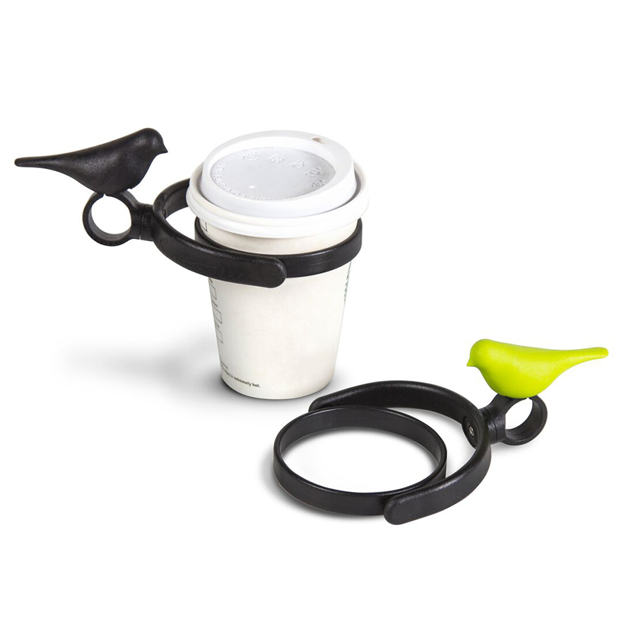 QLX20010-BK Держатель для стаканов bird, черный Qualy  - Вид №5