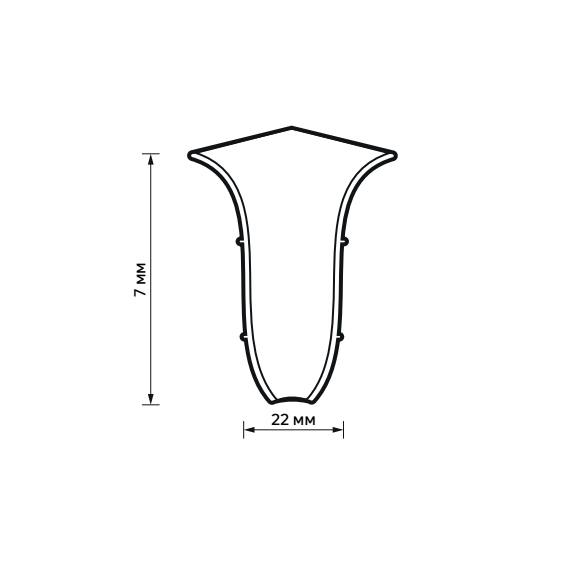 83411591 Угол для плинтуса внутренний Дуб Веронский 70 мм 2 шт. STLM-0041156 ARTENS  - Вид №4