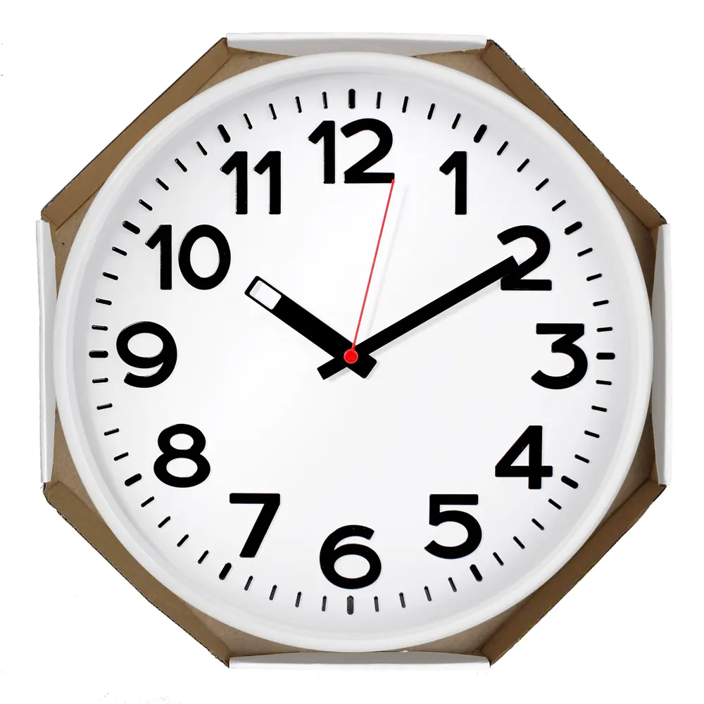 Настенные часы TROYKATIME «Белая классика» с арабскими цифрами 84759068 STLM-0054704 - Вид №3