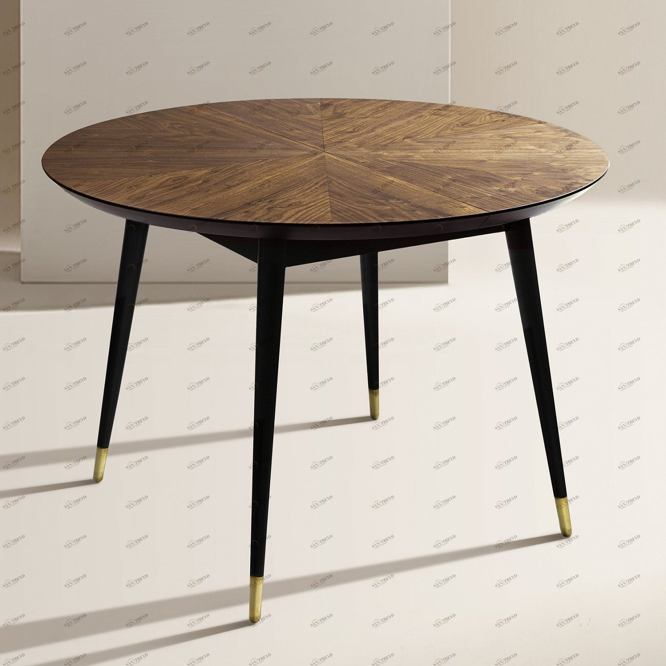 Обеденный стол круглый 120 см американский орех Impala ACWD IMPALA 00-3981942 Орех;коричневый 