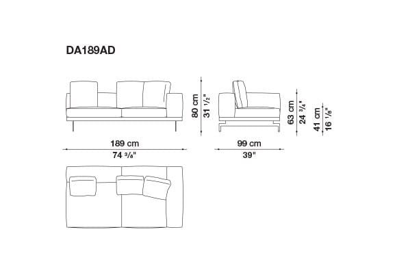 3-местный тканевый диван B&B Italia док ARCH-00033457 - Вид №107